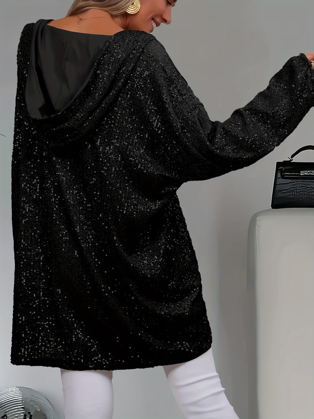 Jasmella - Long Sleeve Hooded Top