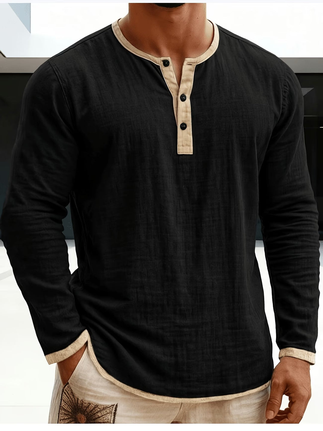 Lorcen - Long Sleeve Polo Shirt