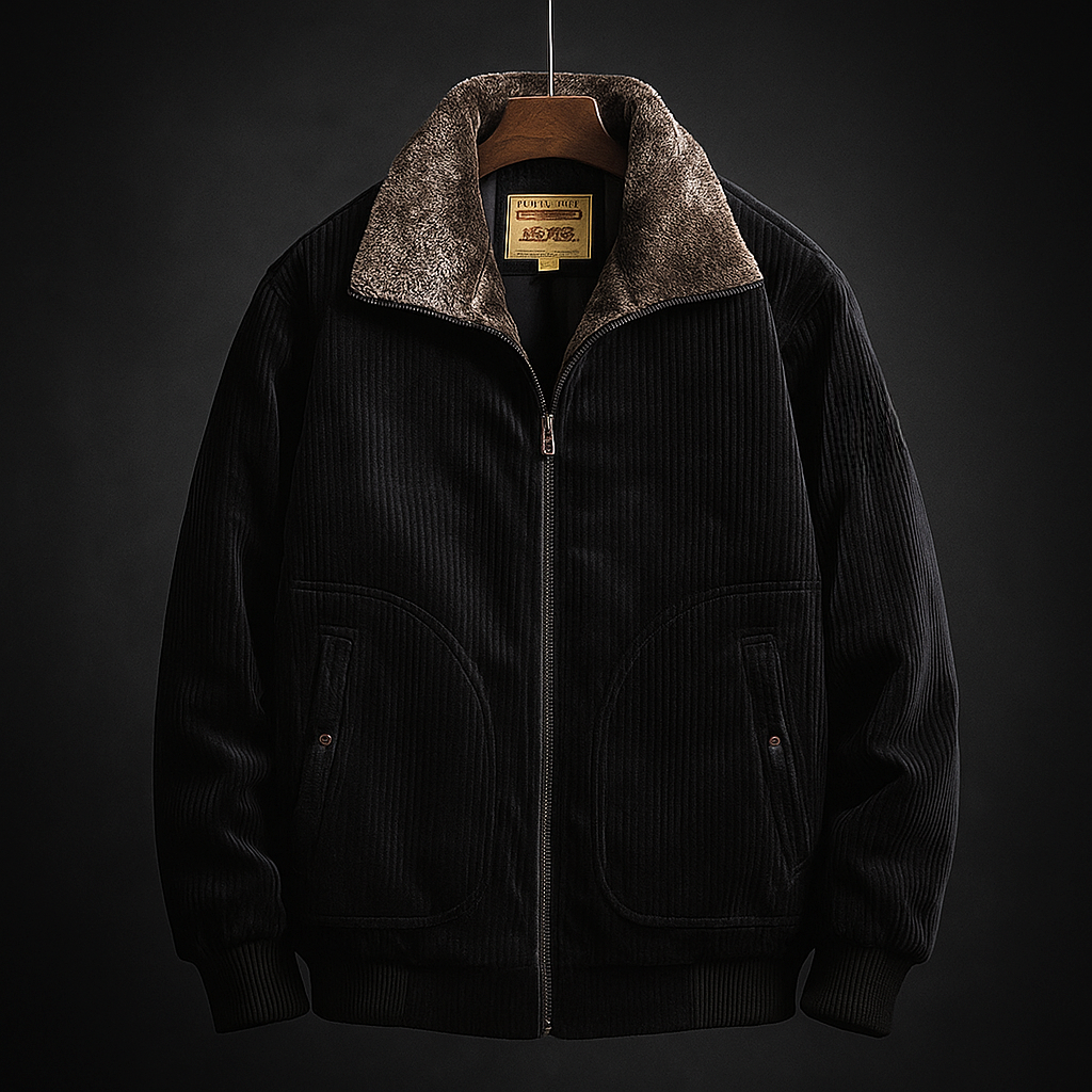Broja - Casual Corduroy Zip-Up Jacket