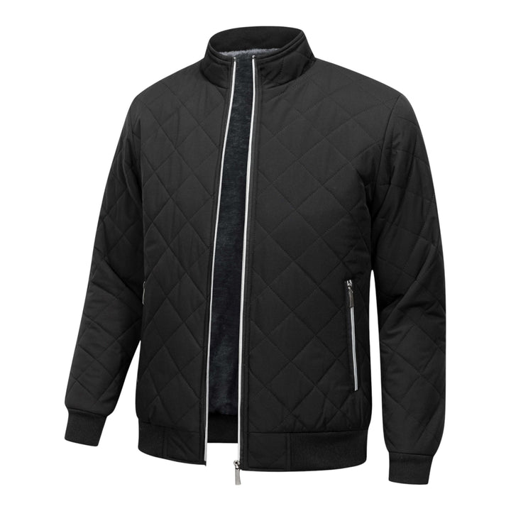 Hristo - Diamond Pattern Fleece Lined Jacket