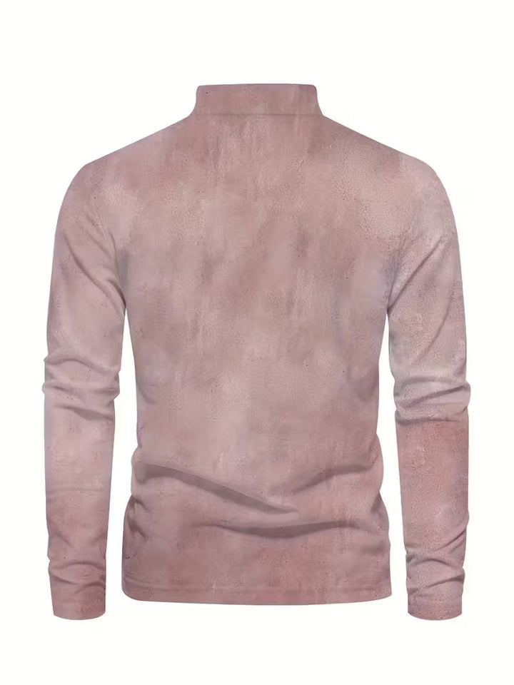 Giles - Stylish 3D Sailboat Print Lapel Shirt