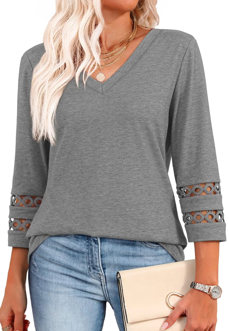 Ruthie - Long Sleeve V-Neck Shirts