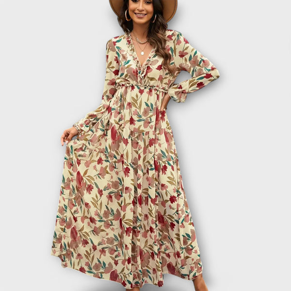 Vanna - Elegant Long Sleeve Dress