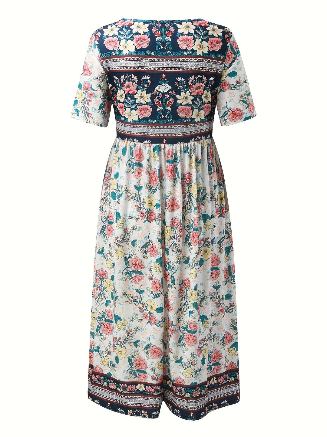 Jeeni - Short Sleeve Floral Printted Dress
