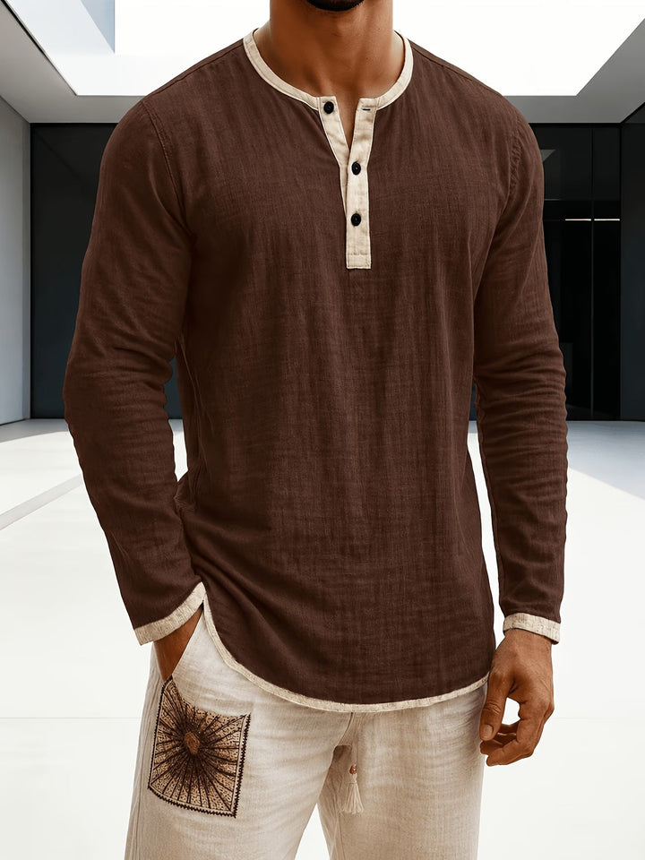 Lorcen - Long Sleeve Polo Shirt