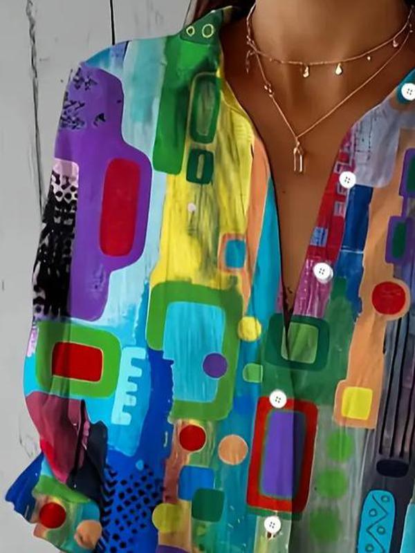 Hunia - Stylish Multicolored Blouse