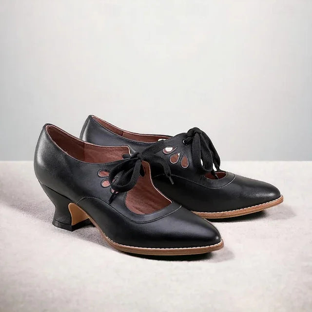 Zydrune - Vintage Leather High Heel Pumps