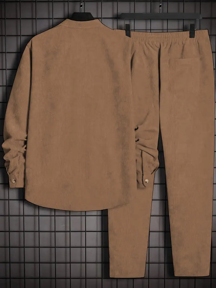 Podolak - Autumn And Winter Long Sleeved Shirt With Loose Trousers