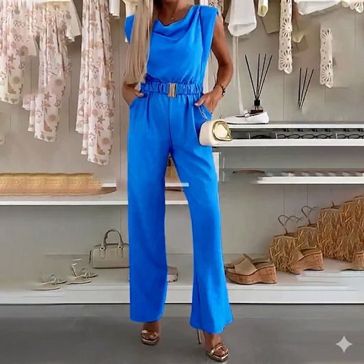 Lyda - Sleeveless Jumpsuit With Belt