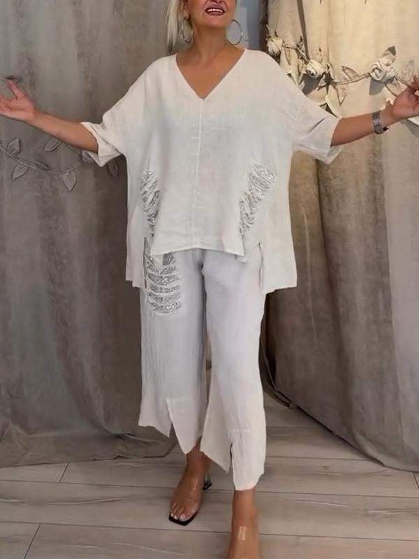 Ebony - Two Piece Summer Outfit Set