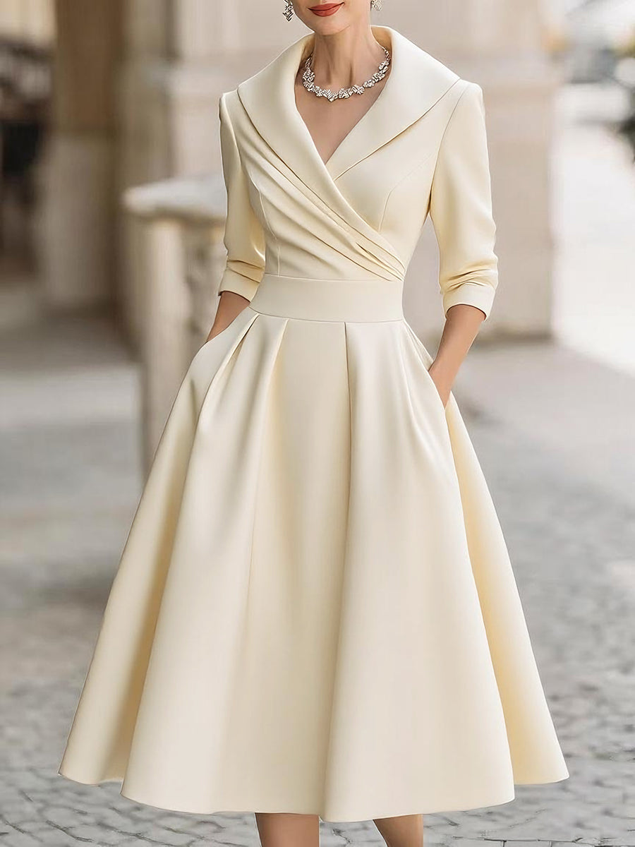 Ariella - Satin Midi Dress