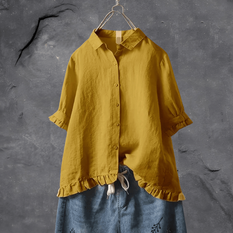Sonika - Oversized Button-Up Blouse
