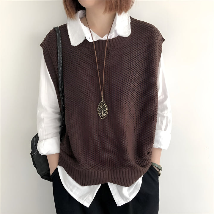 Ramona -  Round Neck Knitted Sweater