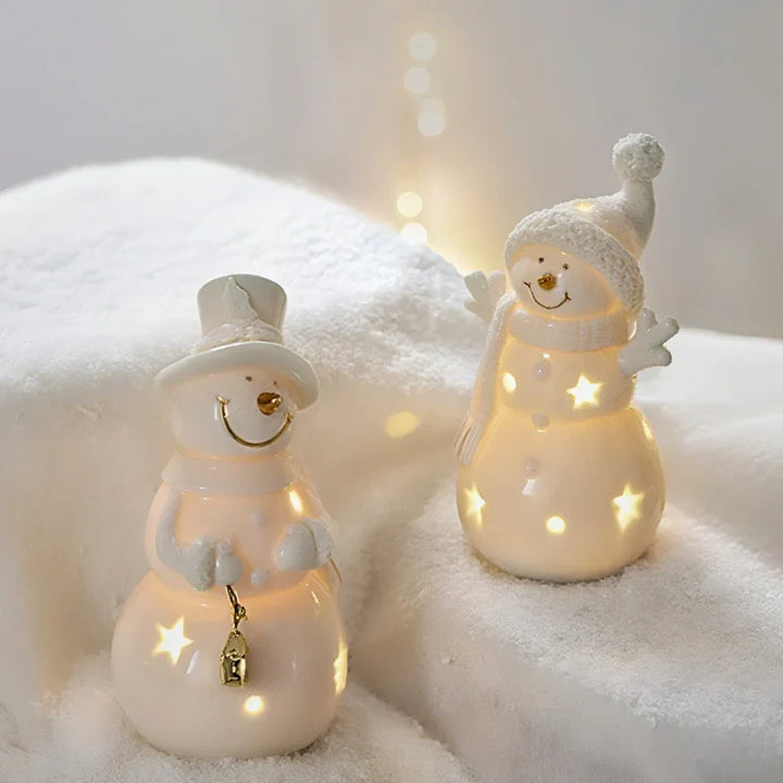 SnowLume - Ceramic Christmas Village LED Décor Set