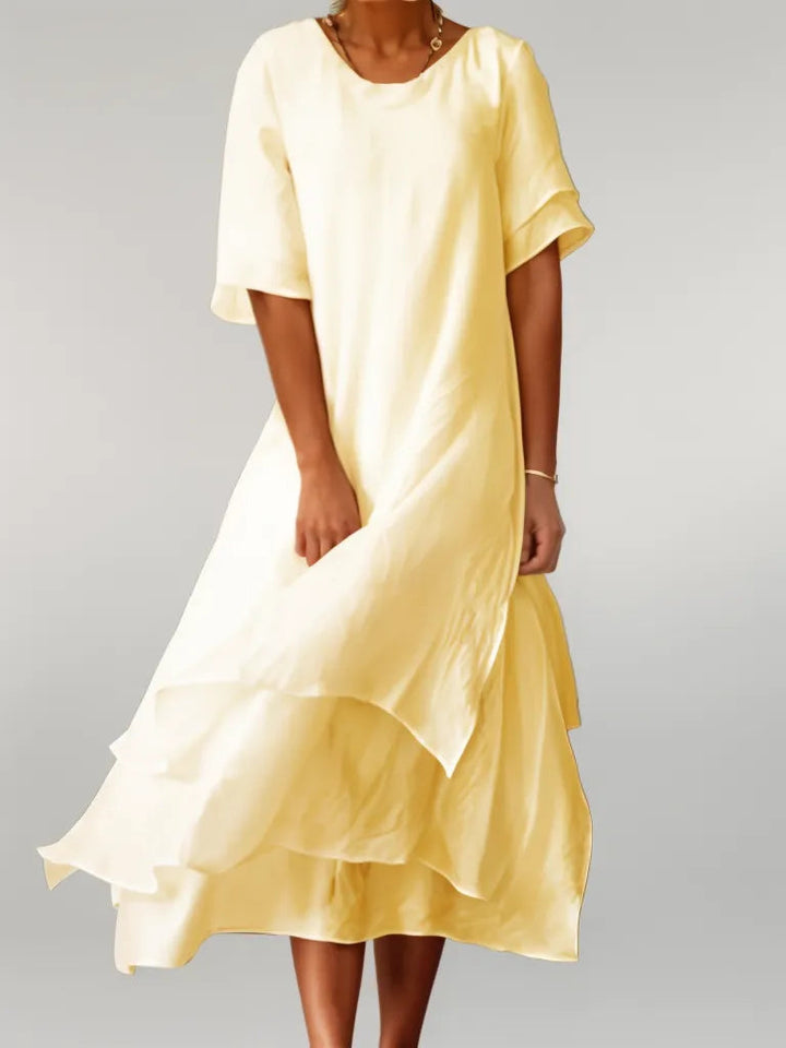 Tabatha - Elegant Cotton Long Dress