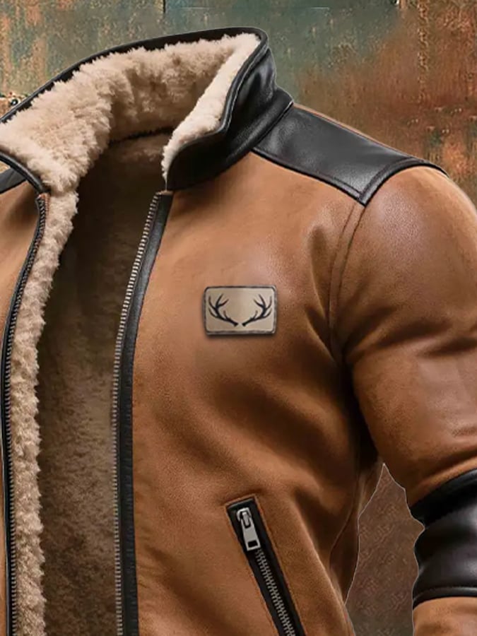 Labuschagne - Warm Vintage Suede And Leather Jacket