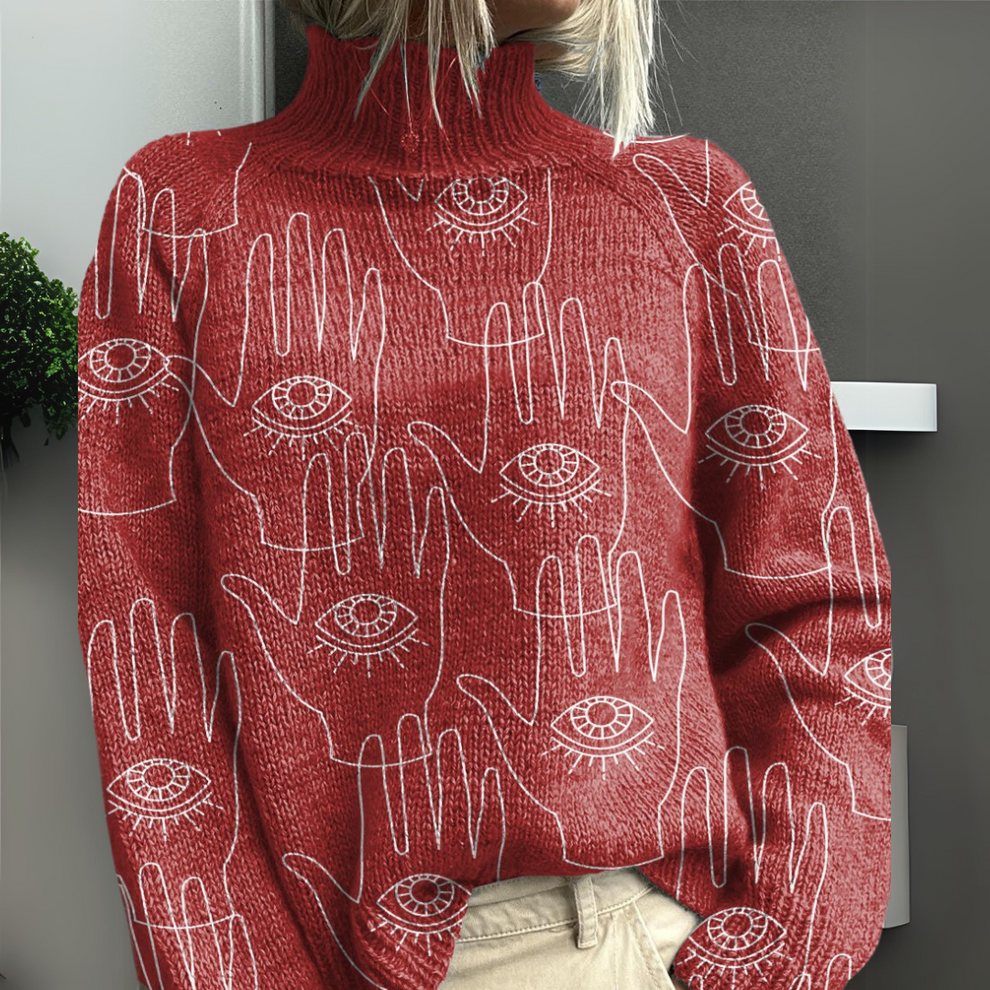 Rasha - Colorful Printed Sweater