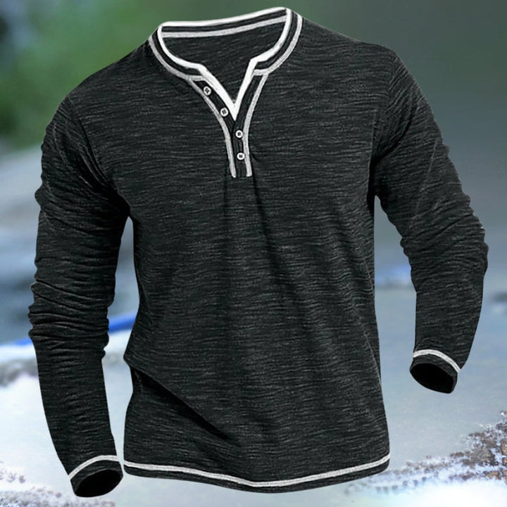 Burkhardt -  Long-sleeved V-Neck Shirt