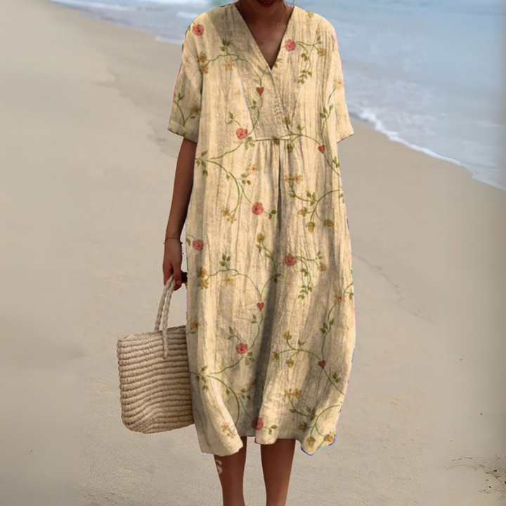 Lora - Colorful Floral Summer Dress