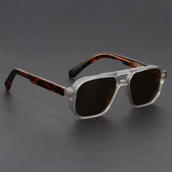 Kieran - Dual-Tone Square Frame Sunglasses