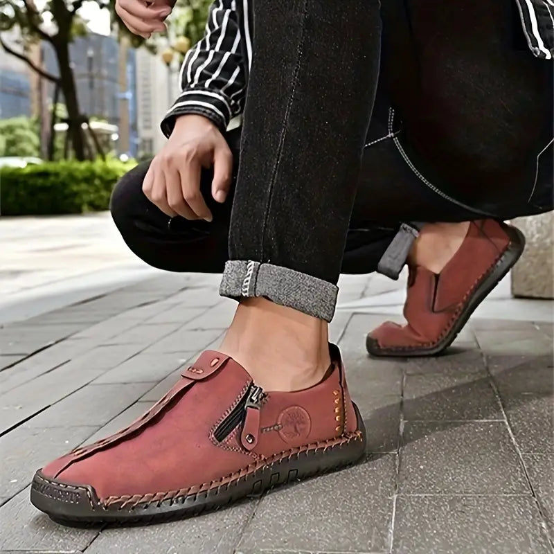 Joesph - Leather Shoes With Side Zipper