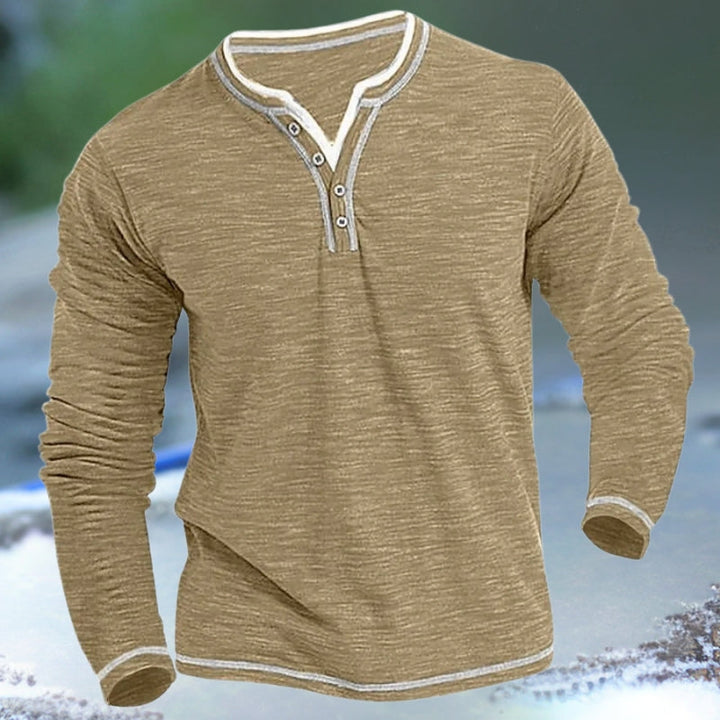 Burkhardt -  Long-sleeved V-Neck Shirt