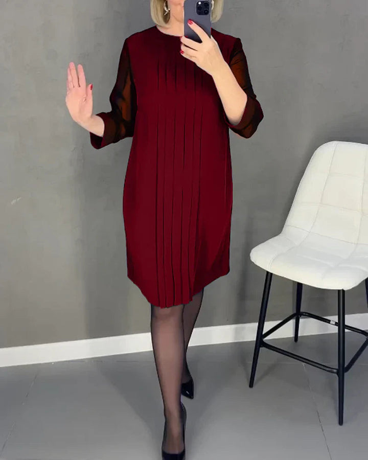 Teona - Elegant Pleated Dress