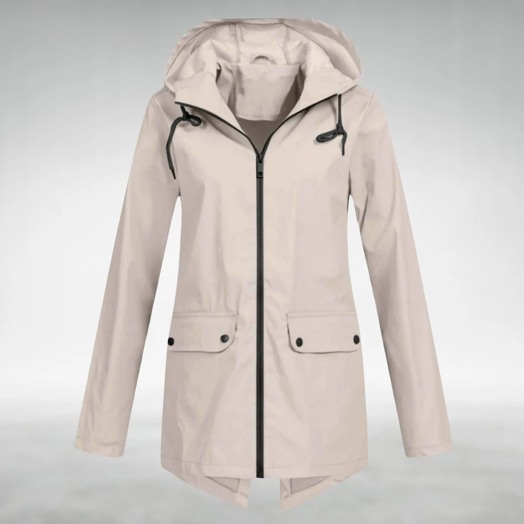 Jalena - Waterproof Hooded Jacket With Pockets
