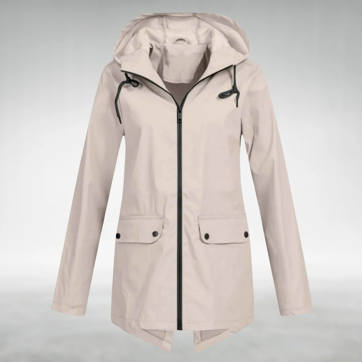 Jalena - Waterproof Hooded Jacket With Pockets