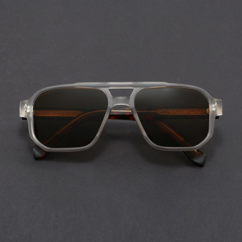 Kieran - Dual-Tone Square Frame Sunglasses