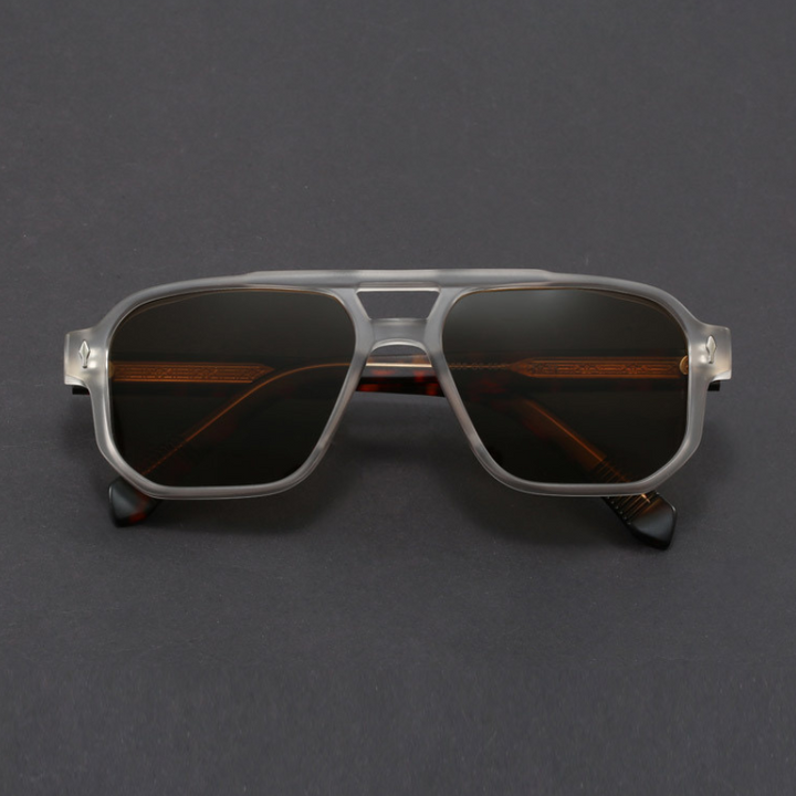 Kieran - Dual-Tone Square Frame Sunglasses