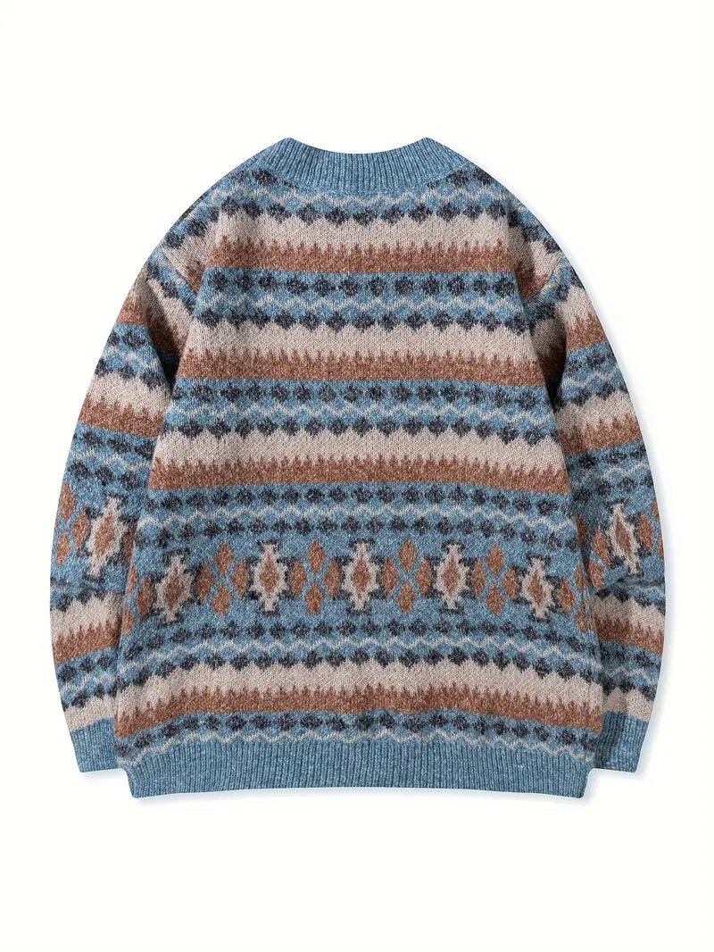 Hartman - Casual Geometric Knitted Sweater
