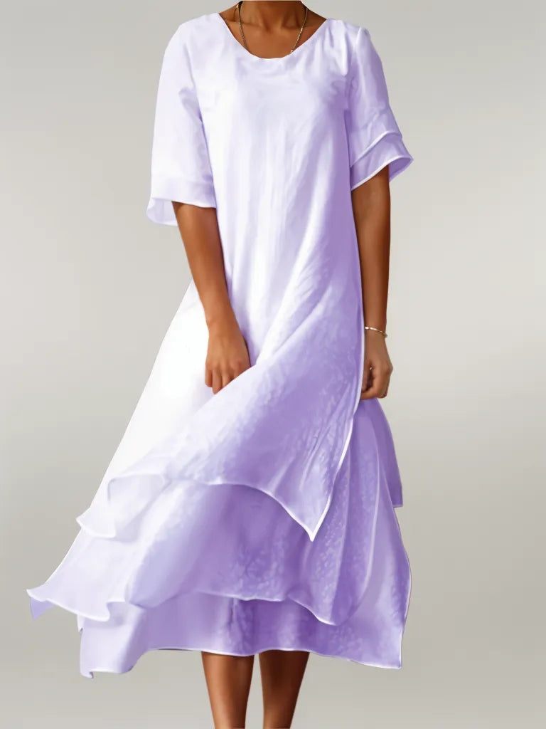 Tabatha - Elegant Cotton Long Dress