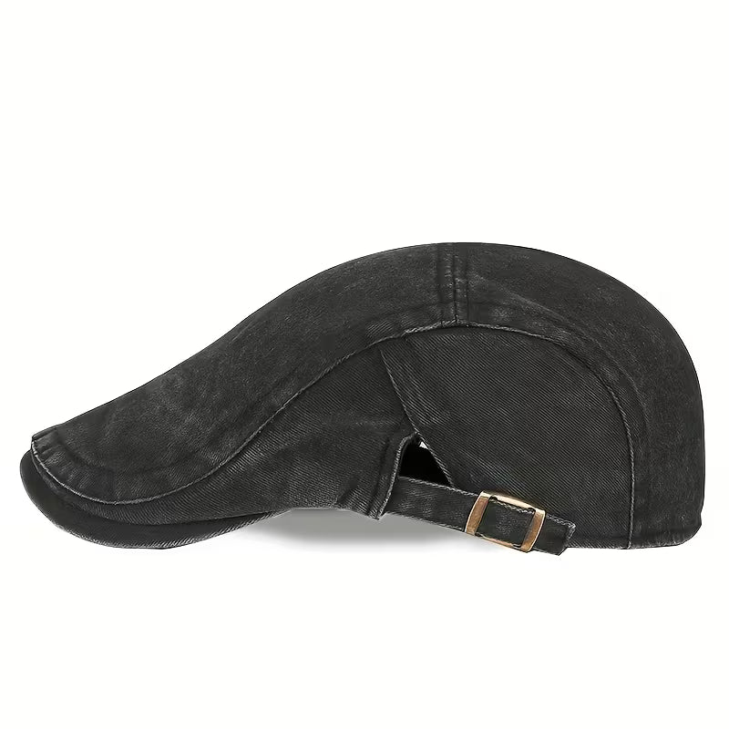 ComfyLuxe - Denim Cap With Adjuastable Buckle