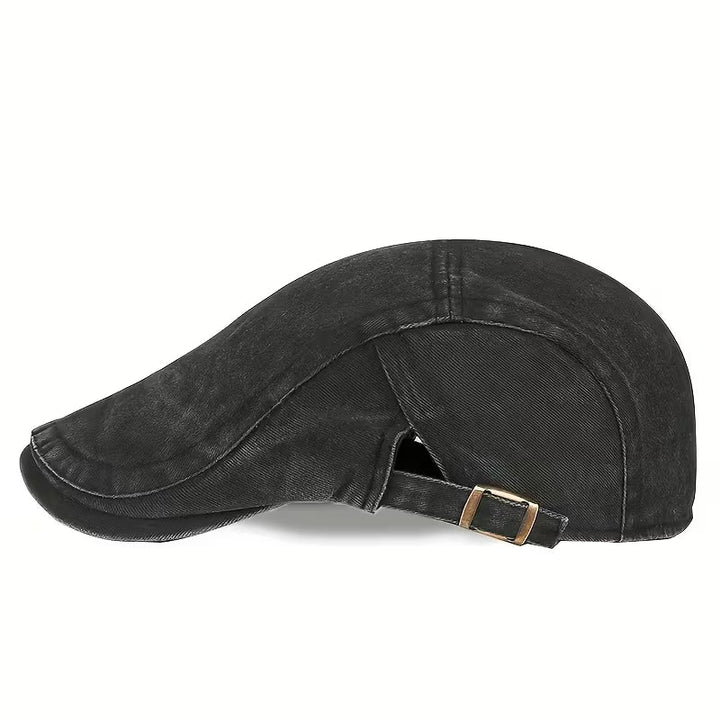 ComfyLuxe - Denim Cap With Adjuastable Buckle
