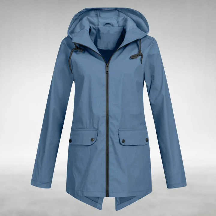 Jalena - Waterproof Hooded Jacket With Pockets