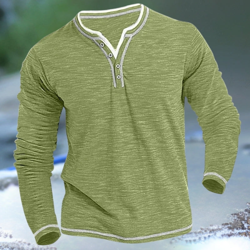 Burkhardt -  Long-sleeved V-Neck Shirt