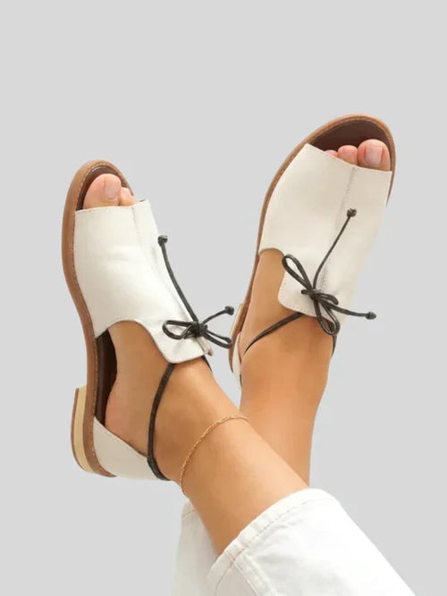 Helgard - Lace-up Flat Sandals
