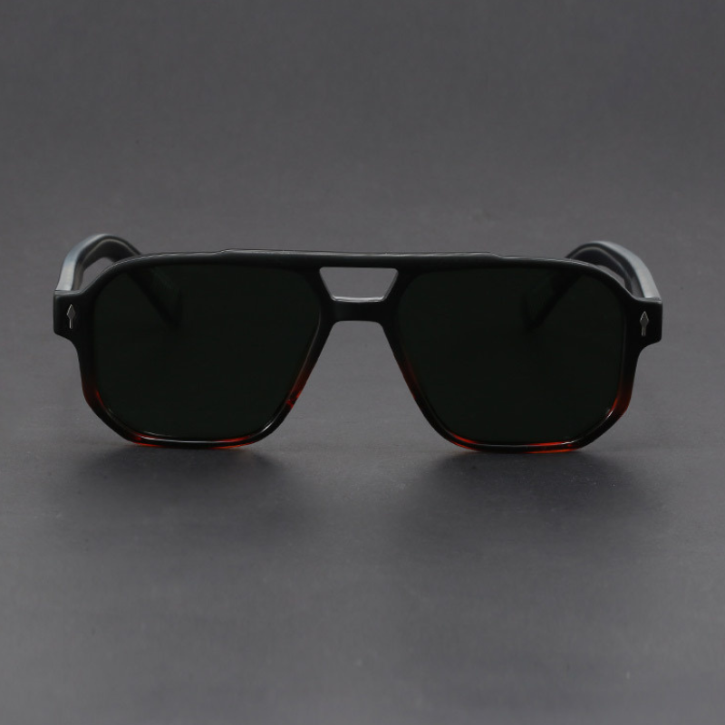 Kieran - Dual-Tone Square Frame Sunglasses