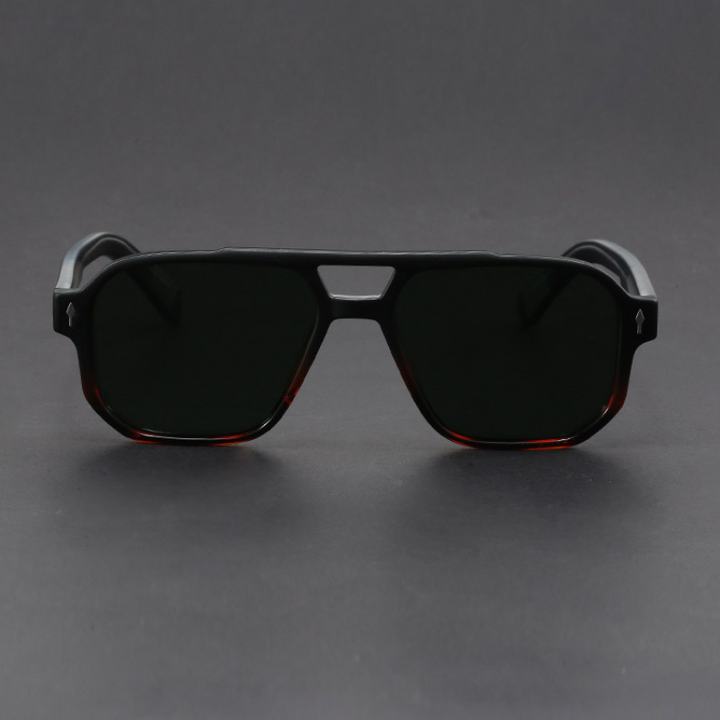 Kieran - Dual-Tone Square Frame Sunglasses