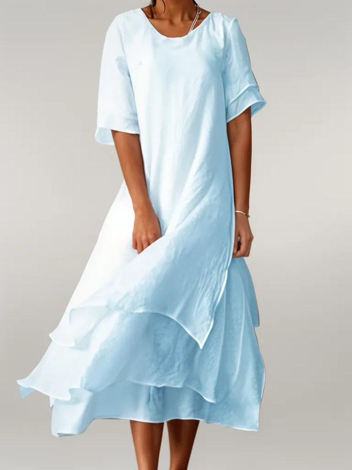 Tabatha - Elegant Cotton Long Dress
