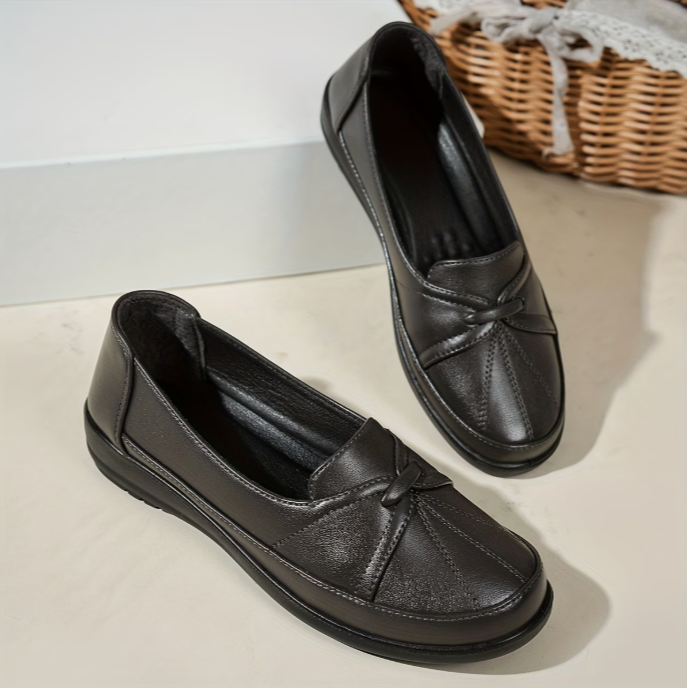 Kirieia - Faux Leather Penny Loafers