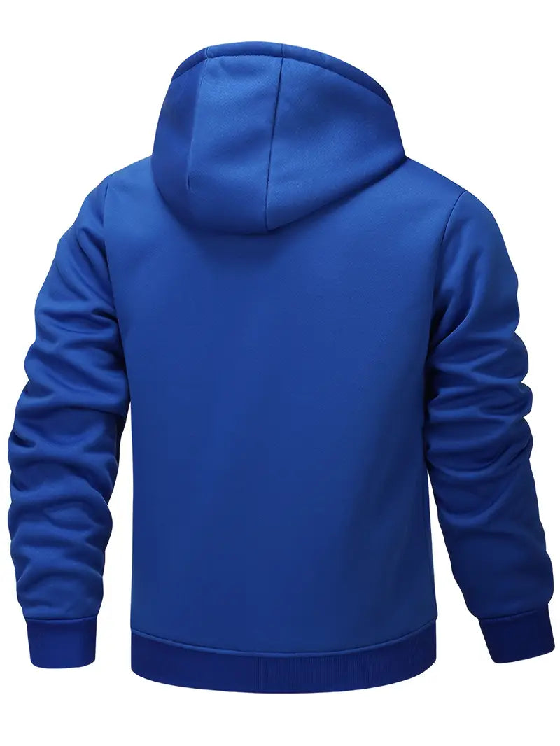 Helge - Casual Long Sleeve Zip-Up Hoodie