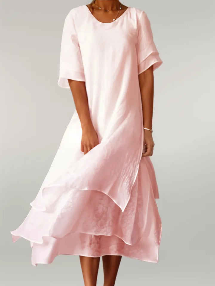 Tabatha - Elegant Cotton Long Dress