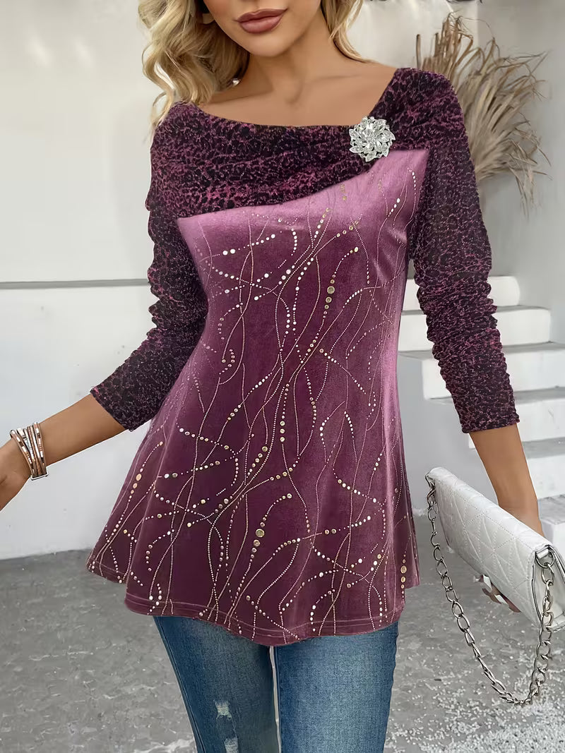 Leonana - Elegant Long Sleeve Top
