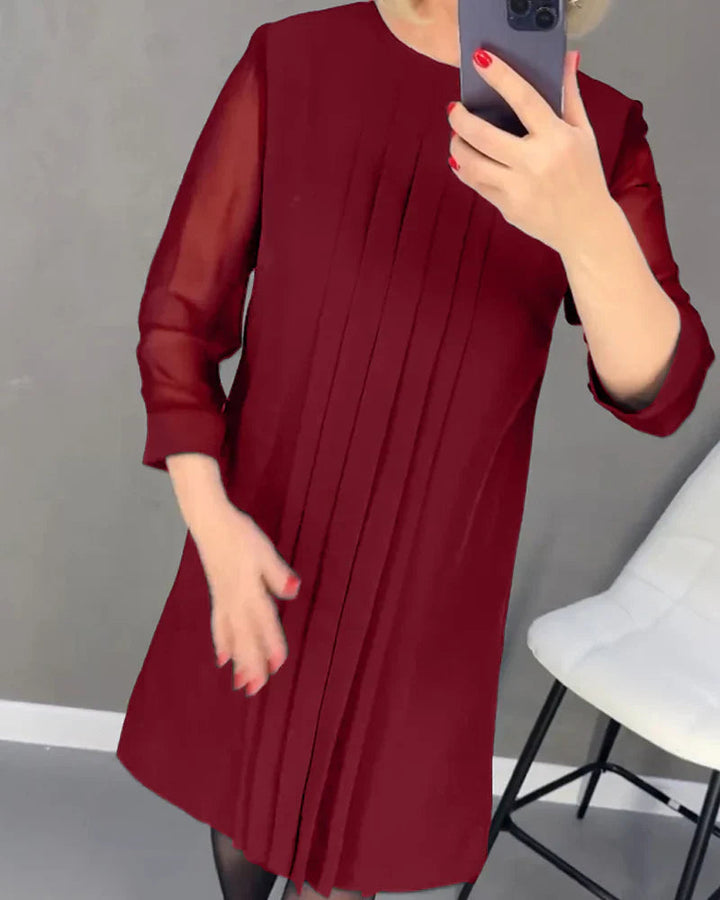 Teona - Elegant Pleated Dress