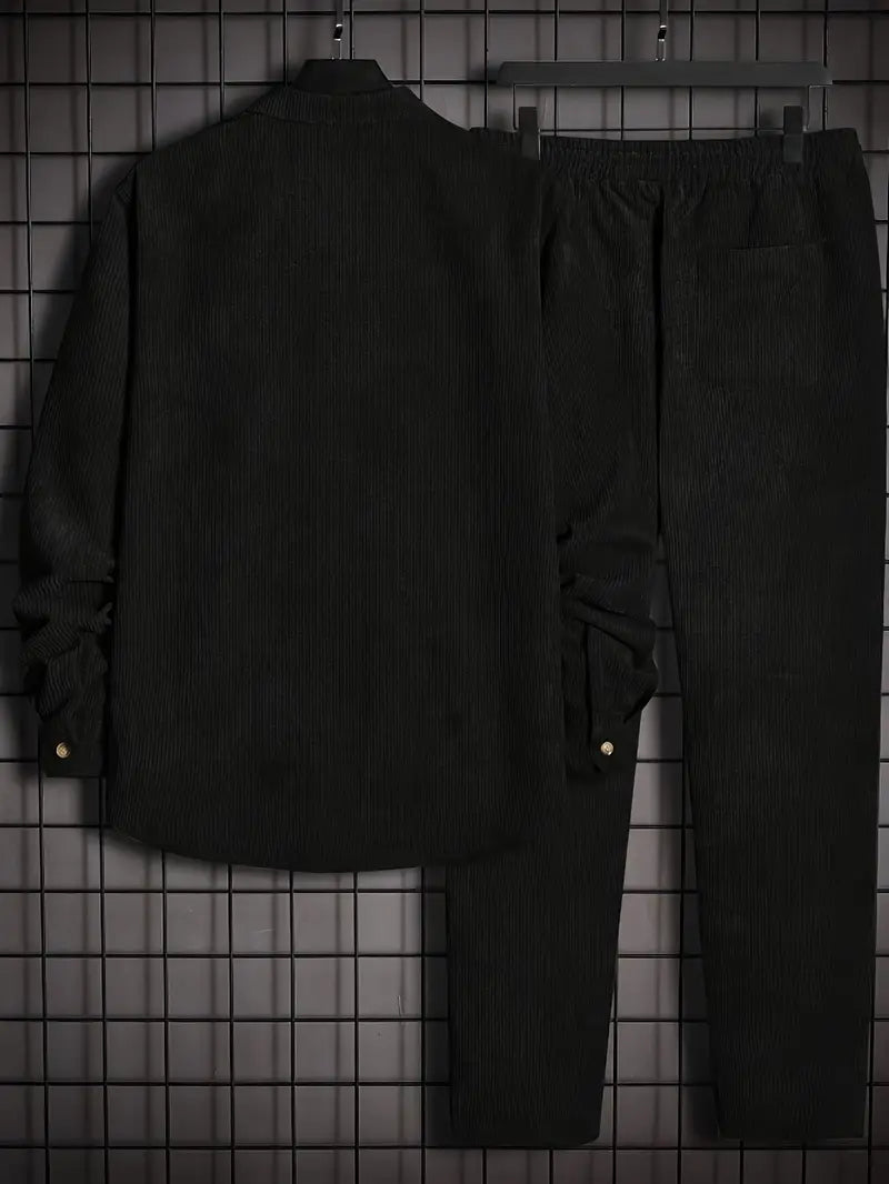 Podolak - Autumn And Winter Long Sleeved Shirt With Loose Trousers