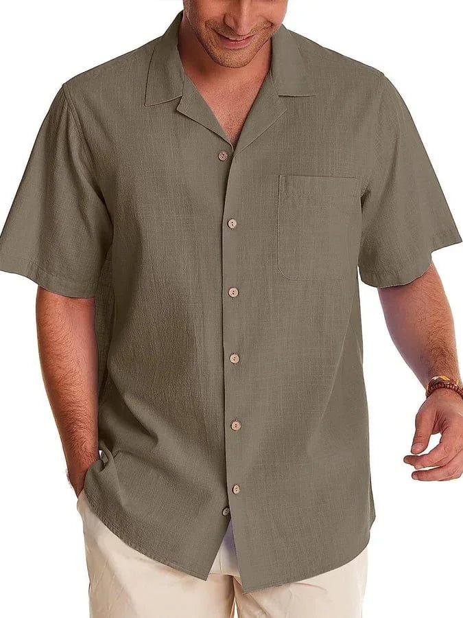 Huib - Casual Lapel Pocket Shirt