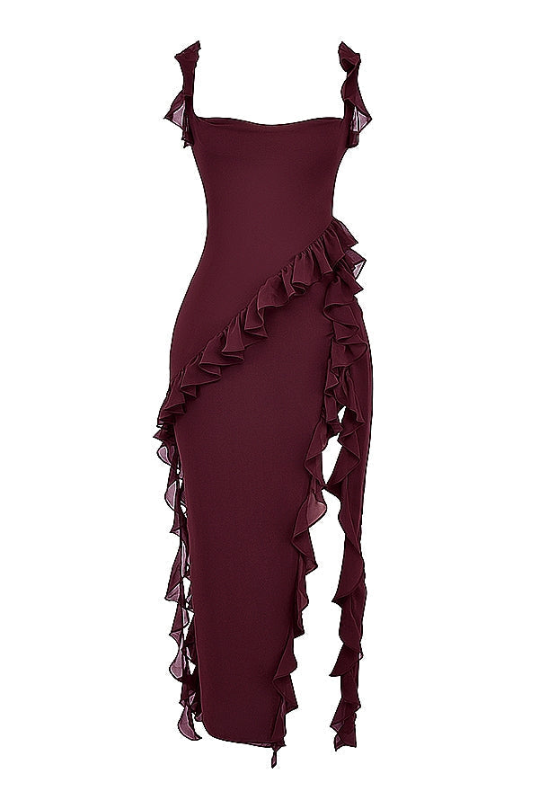 Dalia - Long Dress With Ruffles
