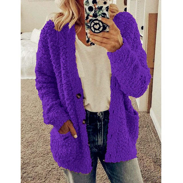 Lauretta - Long Sleeve Cardigan With Pockets